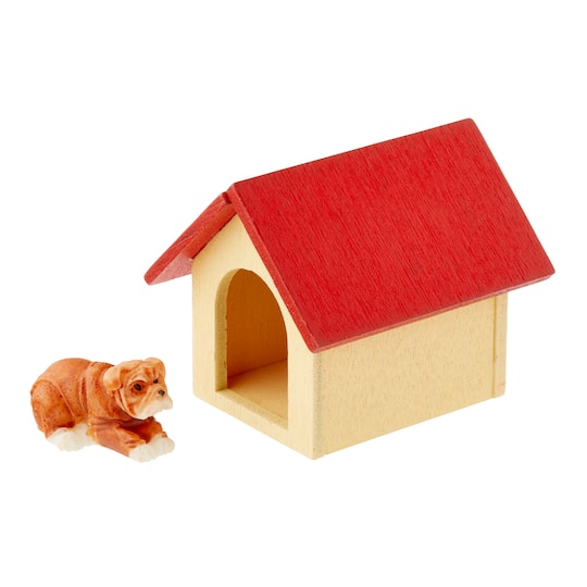 12 Pack: Mini Doghouse &#x26; Dog by Make Market&#xAE;